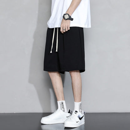 Elastic Waist Sports Shorts