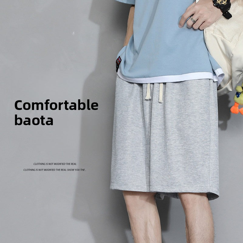Elastic Waist Sports Shorts