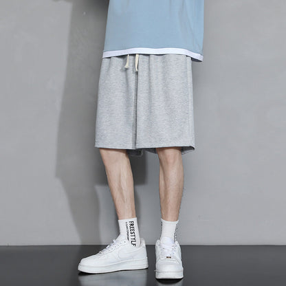 Elastic Waist Sports Shorts