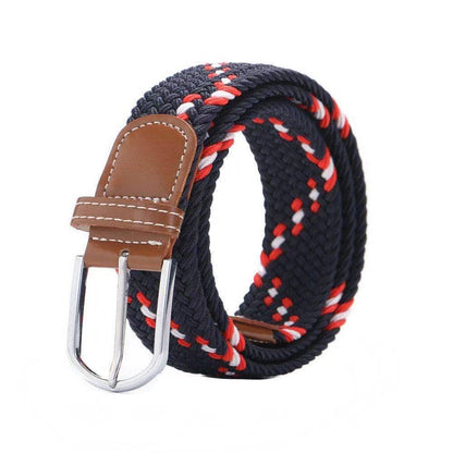 Elastic woven belt