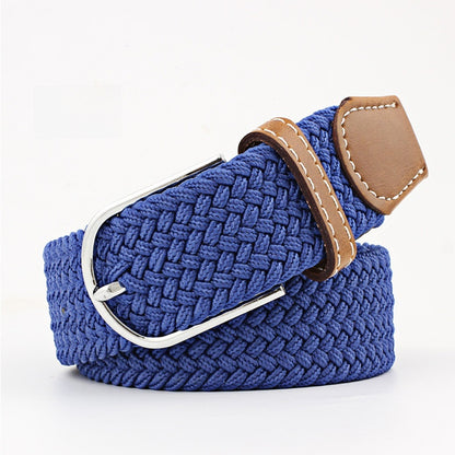 Elastic woven belt