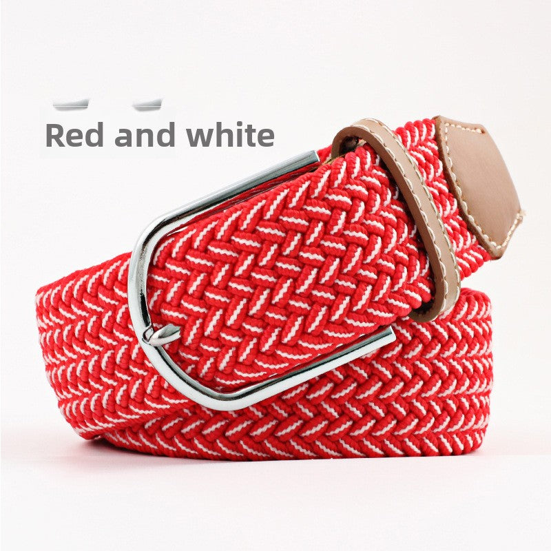 Elastic woven belt