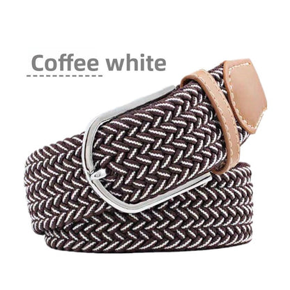 Elastic woven belt