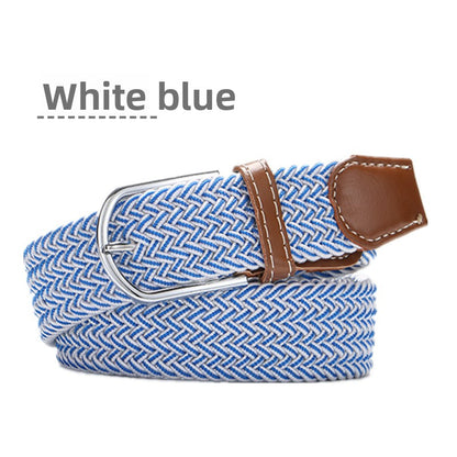 Elastic woven belt
