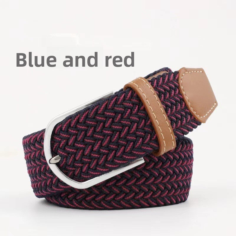 Elastic woven belt