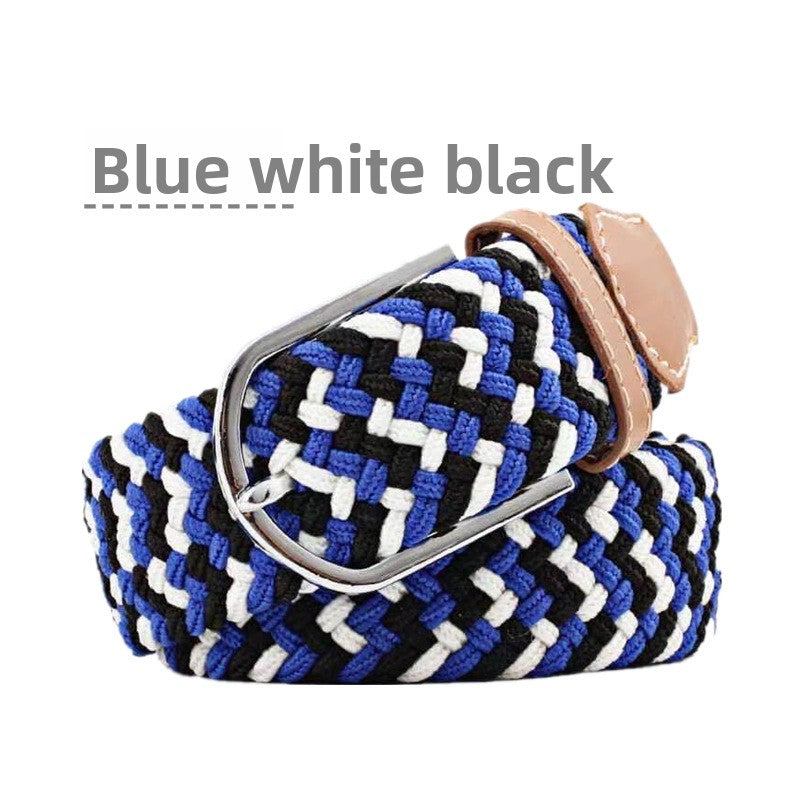 Elastic woven belt
