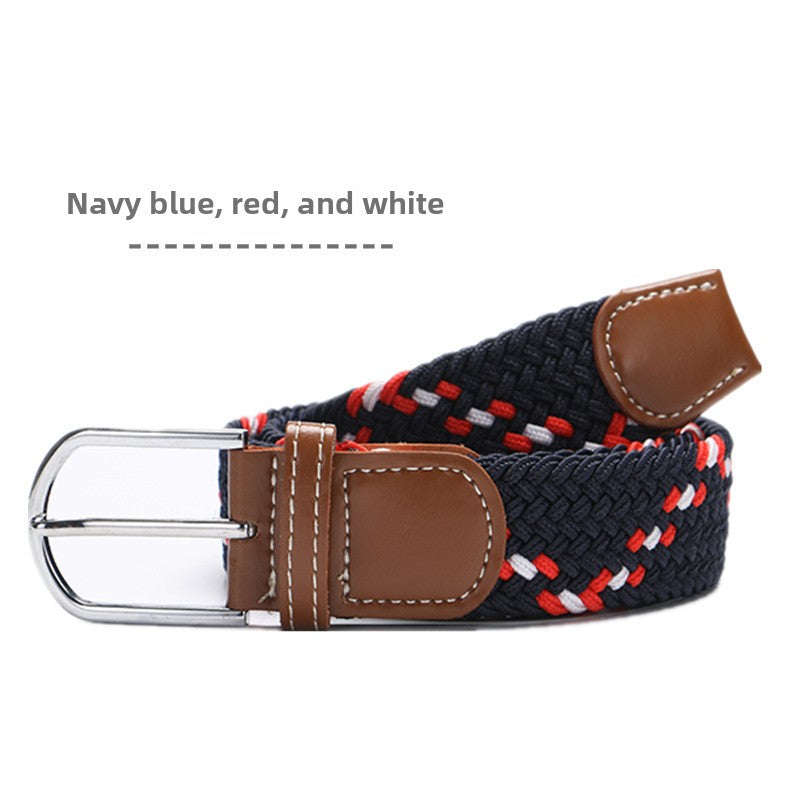 Elastic woven belt