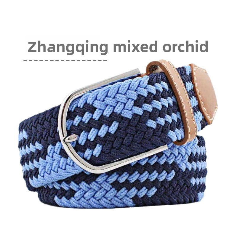Elastic woven belt