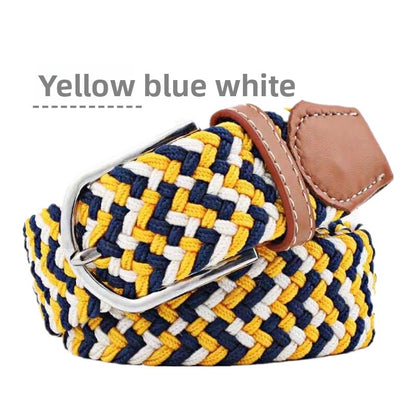 Elastic woven belt
