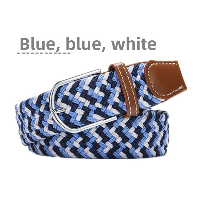 Elastic woven belt