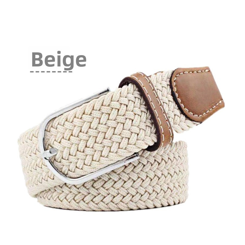 Elastic woven belt