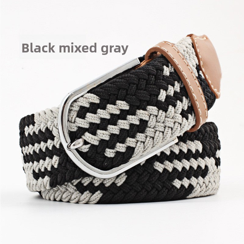 Elastic woven belt
