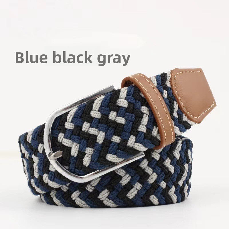 Elastic woven belt