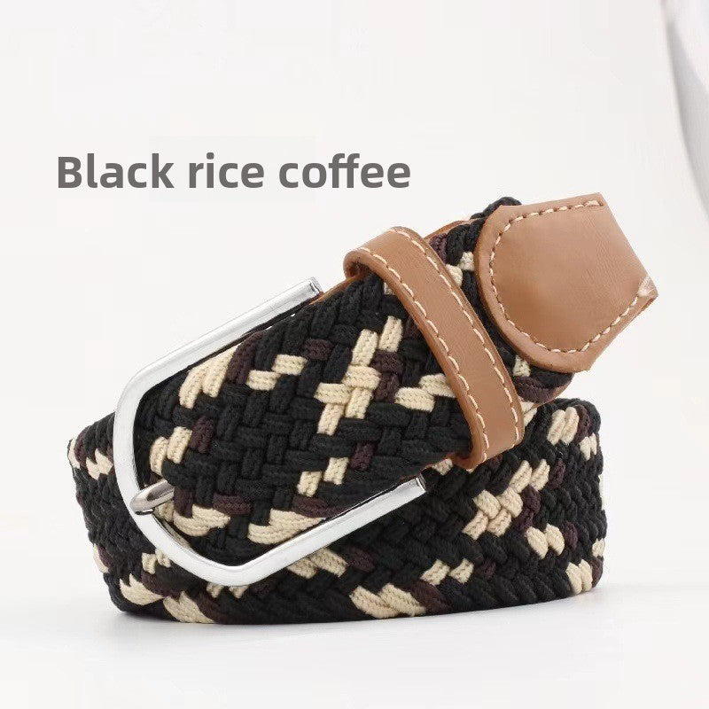 Elastic woven belt