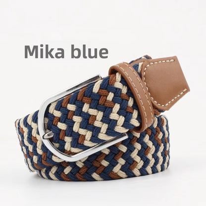 Elastic woven belt