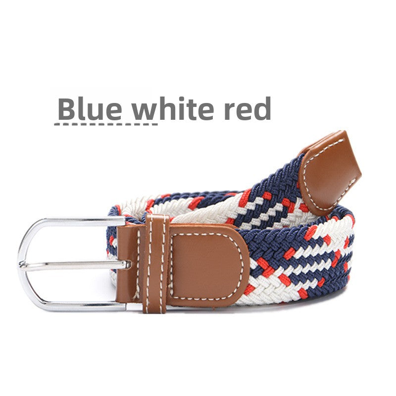 Elastic woven belt