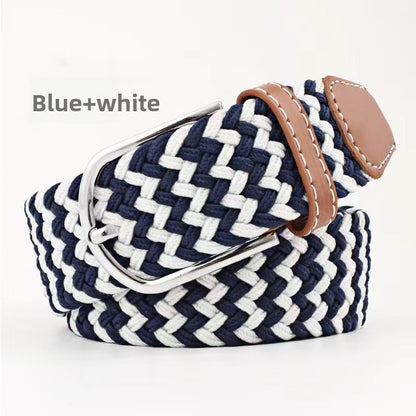 Elastic woven belt