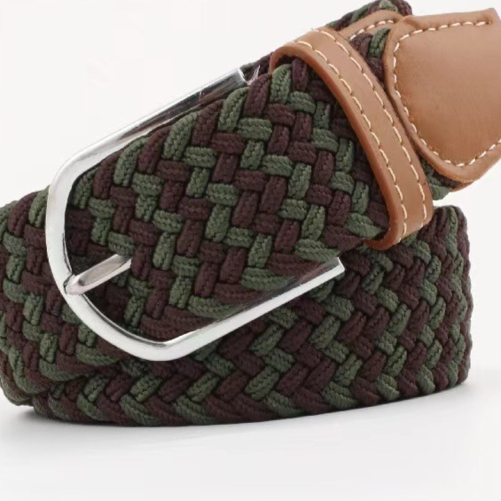 Elastic woven belt