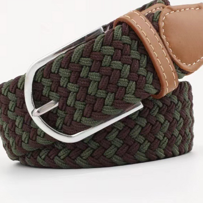 Elastic woven belt
