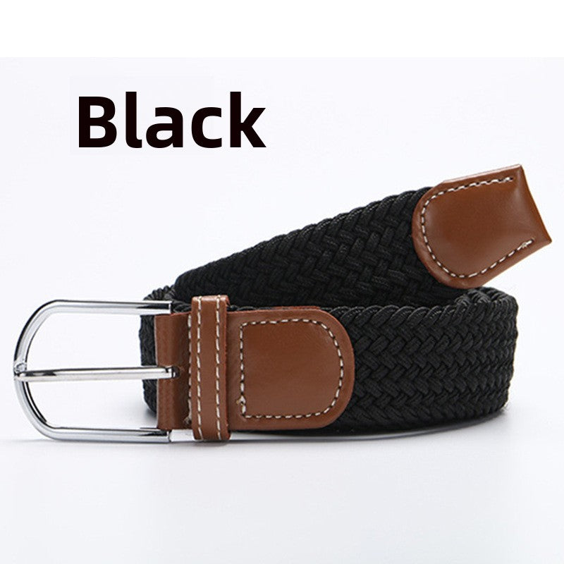 Elastic woven belt