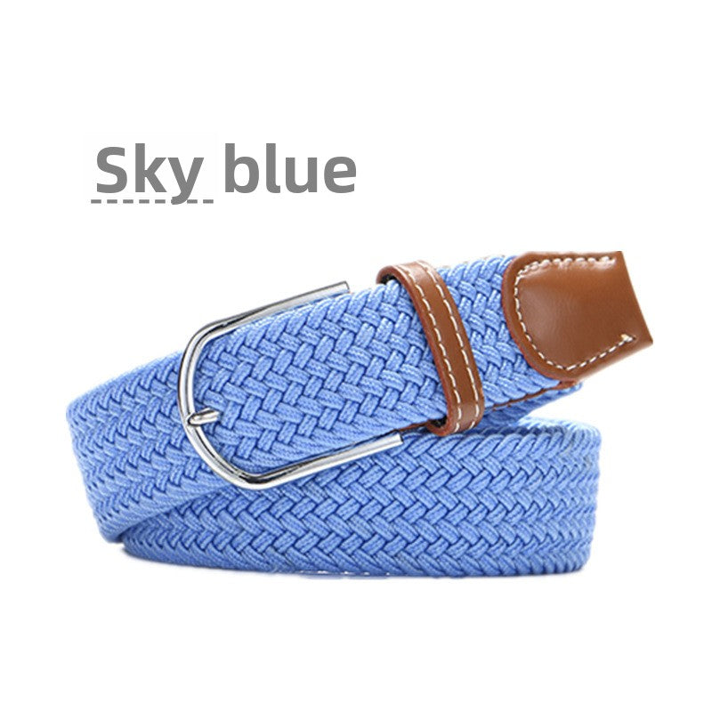 Elastic woven belt