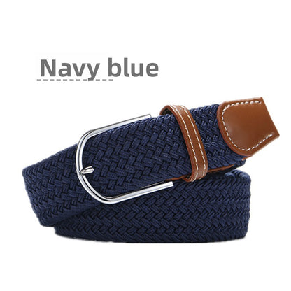 Elastic woven belt