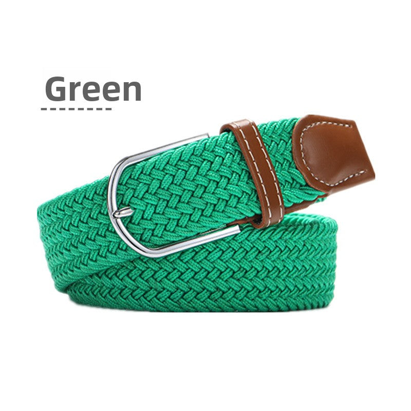 Elastic woven belt