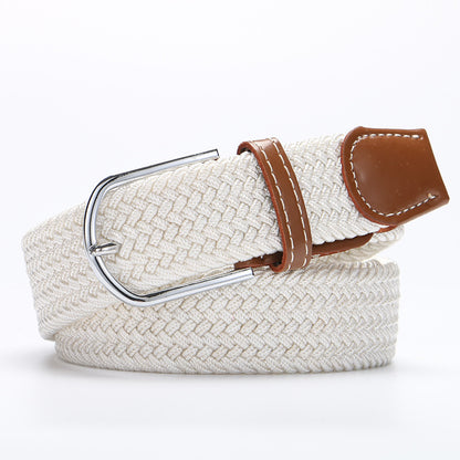 Elastic woven belt