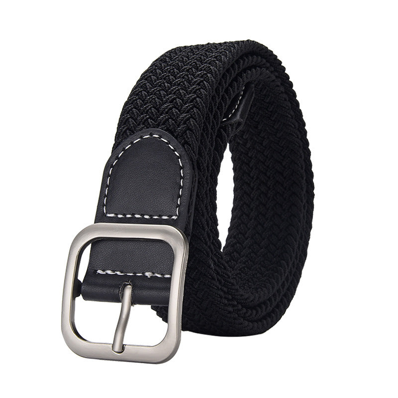 Elastic Woven Pin Buckle Belt