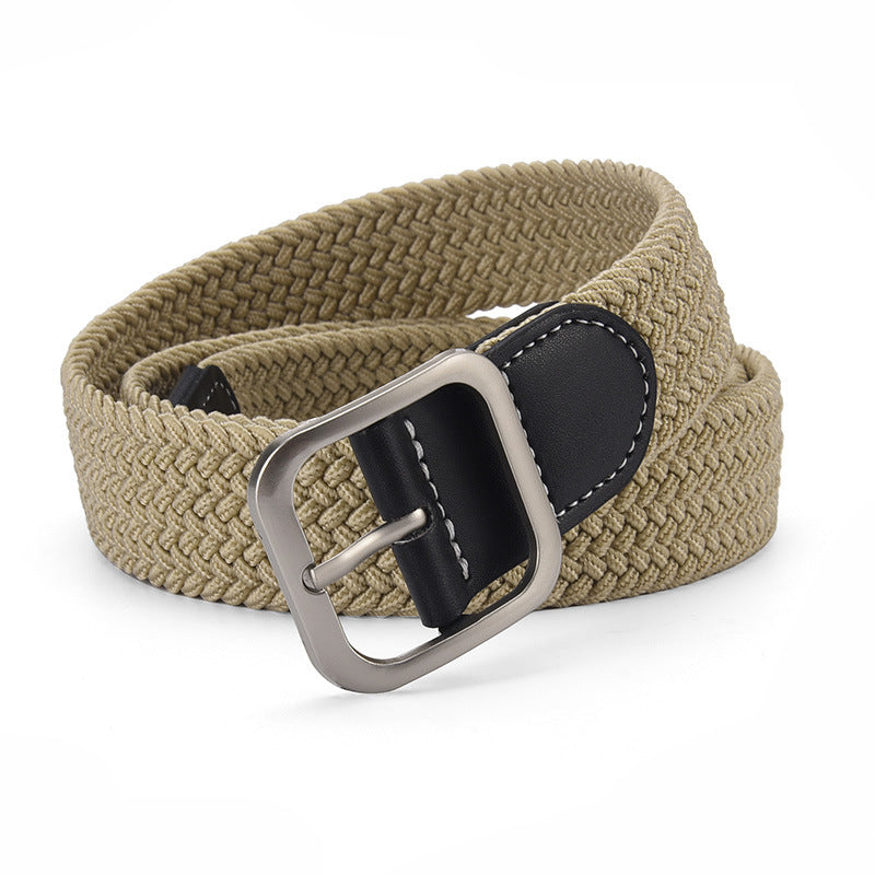 Elastic Woven Pin Buckle Belt