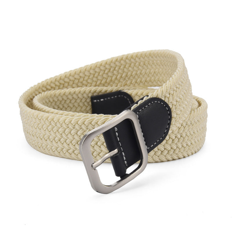 Elastic Woven Pin Buckle Belt
