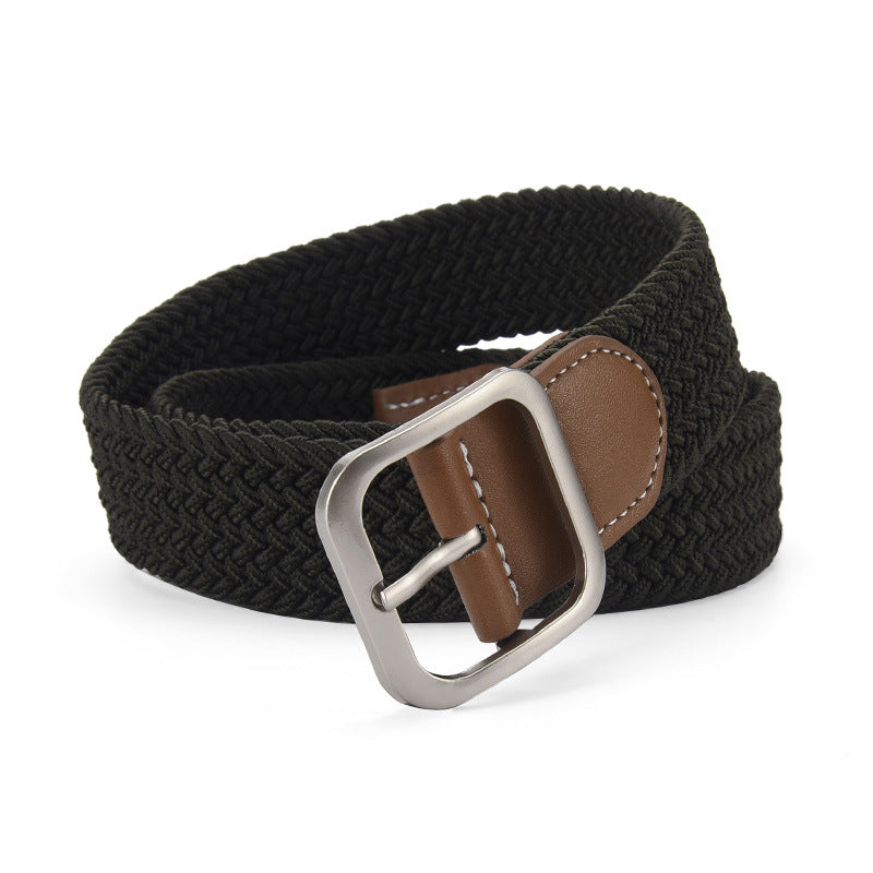 Elastic Woven Pin Buckle Belt