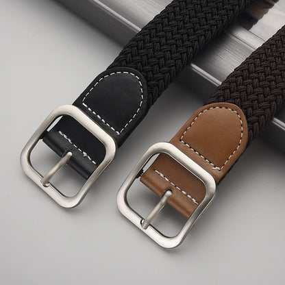 Elastic Woven Pin Buckle Belt