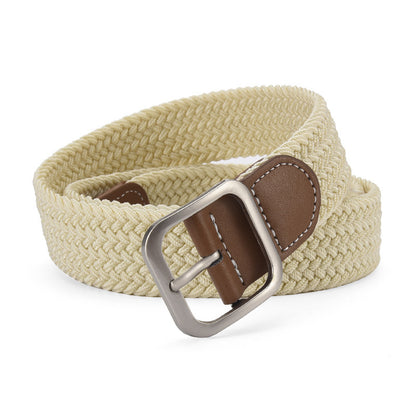 Elastic Woven Pin Buckle Belt