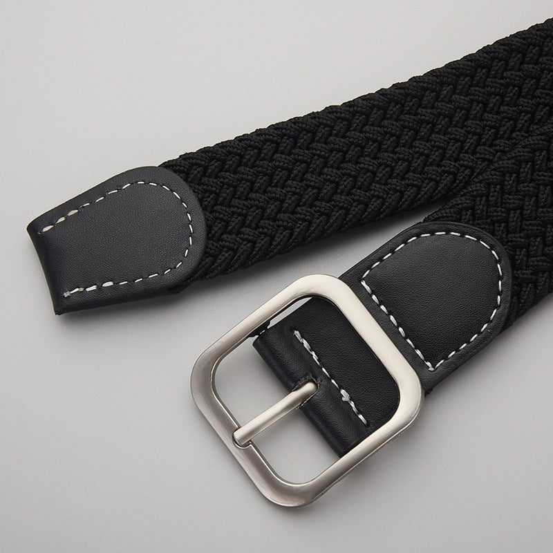 Elastic Woven Pin Buckle Belt