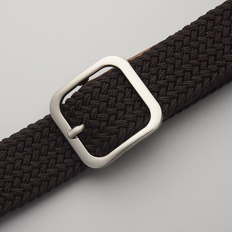 Elastic Woven Pin Buckle Belt