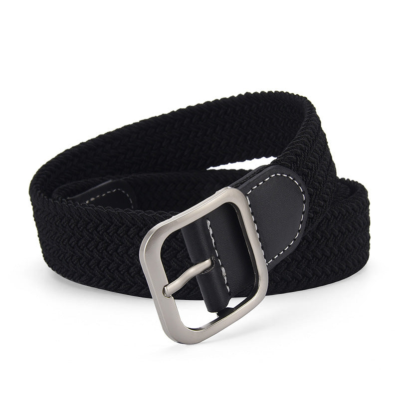 Elastic Woven Pin Buckle Belt