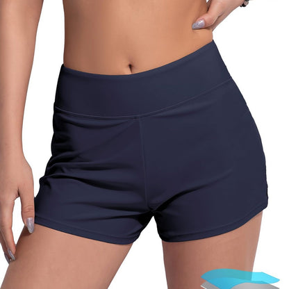 Elastic Yoga Fitness Swim Pants with Built-In Briefs