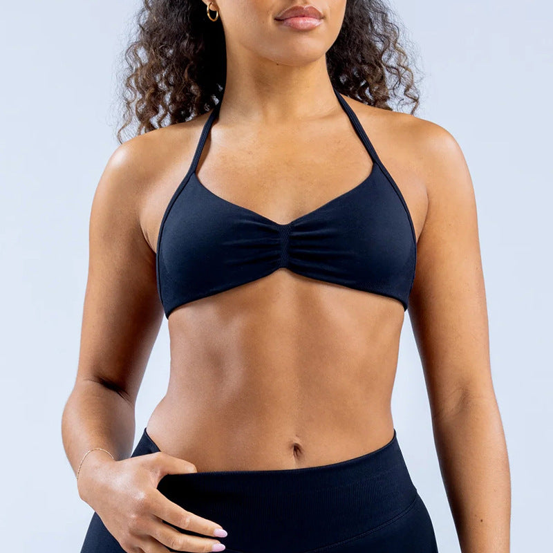 Elasticity Quick-Dry Halter Neck Sports Bra