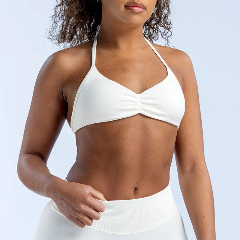 Elasticity Quick-Dry Halter Neck Sports Bra