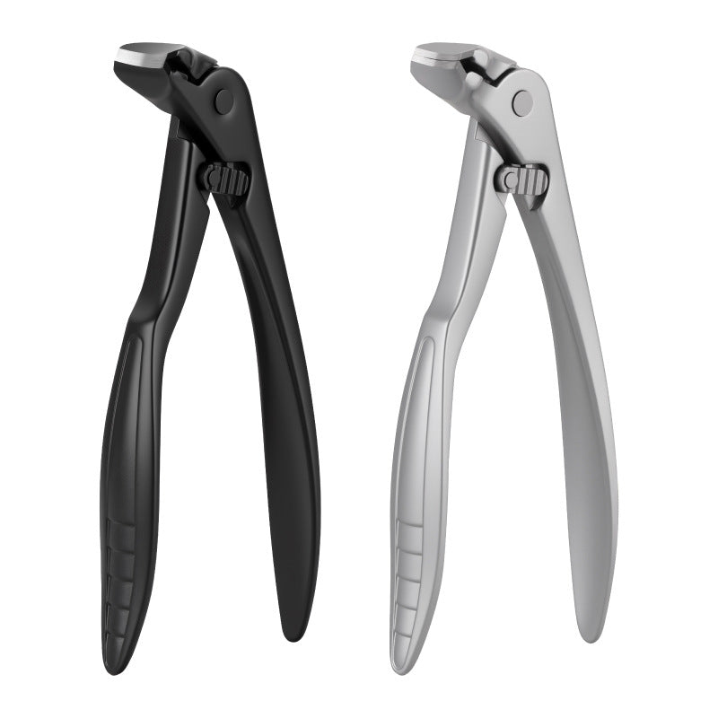 Elbow-shaped nail clippers