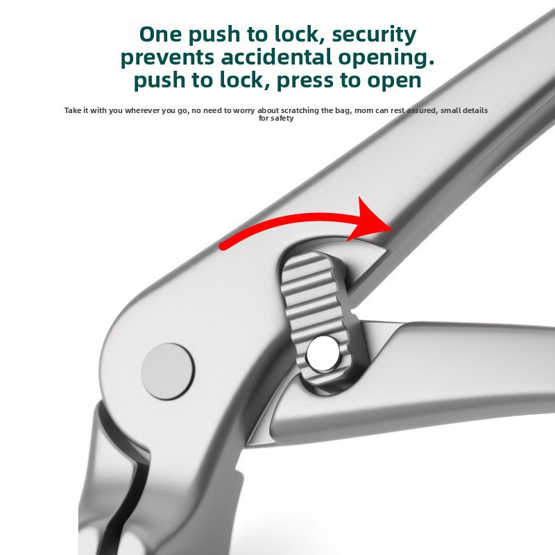 Elbow-shaped nail clippers