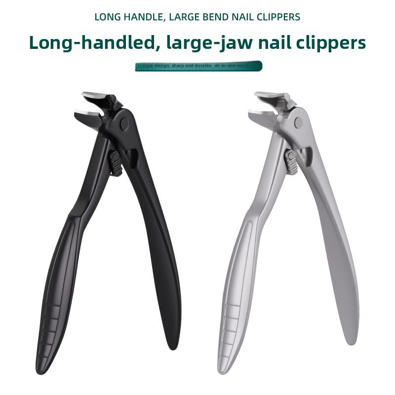 Elbow-shaped nail clippers