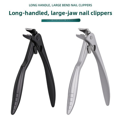 Elbow-shaped nail clippers