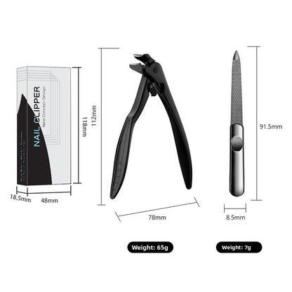 Elbow-shaped nail clippers