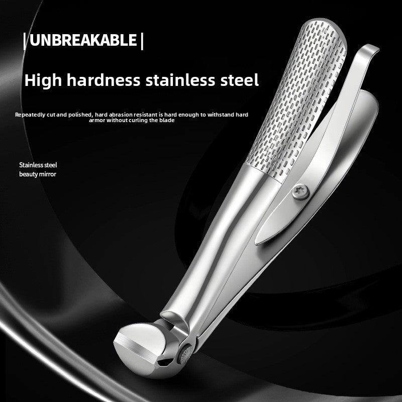Elbow-shaped nail clippers