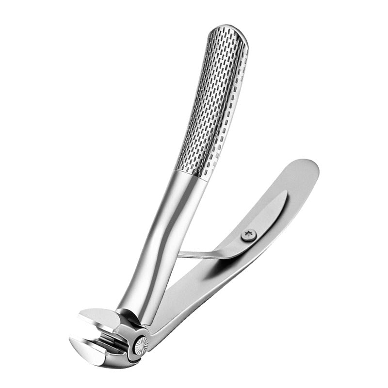 Elbow-shaped nail clippers