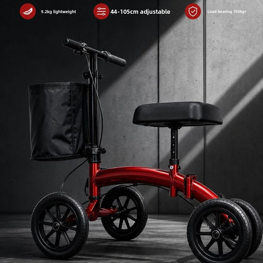Elderly Mobility Aid Walker Cart with Brake