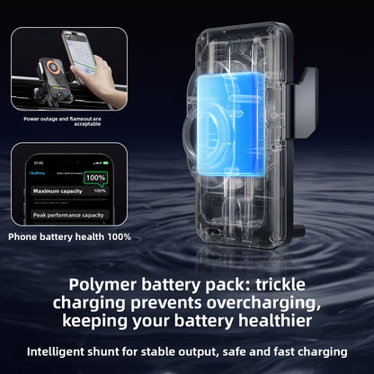 Electric Air Vent Phone Holder with Wireless Charging