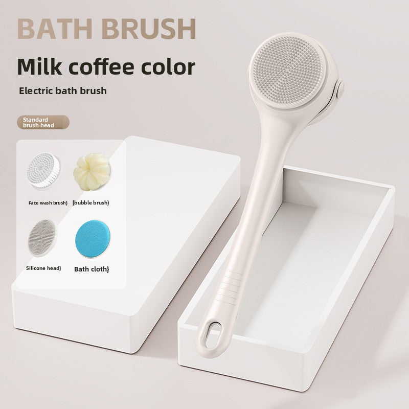 Electric Bath Brush with Dual Handle